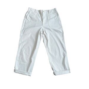 JENNI KAYNE $325 Ranger Trouser Relaxed Army Pants in Light Tan, Cream, Size 10